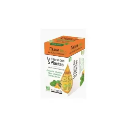 Nutrigée la tisane des 5 plantes bio 20 sachets