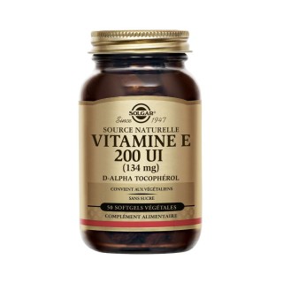 Solgar Vitamine E 200 UI - 50 capsules végétales