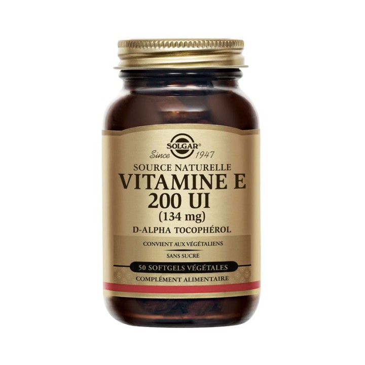 Solgar Vitamine E 200 UI - 50 capsules végétales