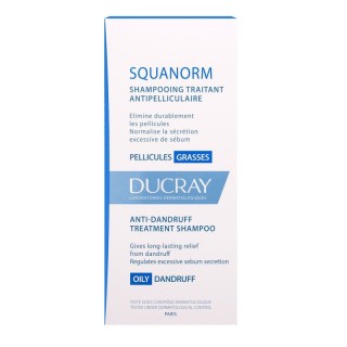 Ducray squanorm shampooing anti-pellicules grasses 200ml
