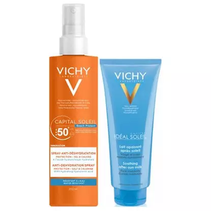 Vichy spray anti-déshydratation spf 50 - 200ml + lait offert