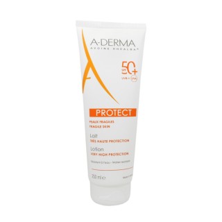 Aderma protect lait spf 50+ peaux fragiles 250 ml