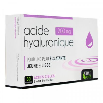 Acide Hyaluronique 30 Comprimés Santé verte