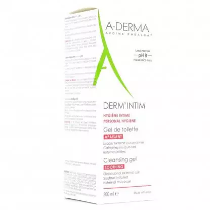 ADERMA DERM'INTIM GEL DE TOILETTE APAISANT 200ML