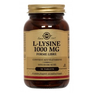 Solgar L-Lysine 1000mg 50 Tablets