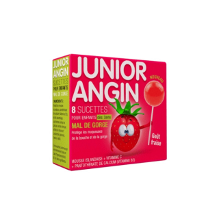 Sucettes Junior Angin - 8 sucettes