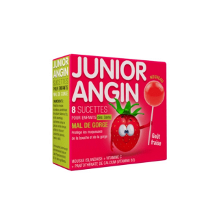 Sucettes Junior Angin - 8 sucettes