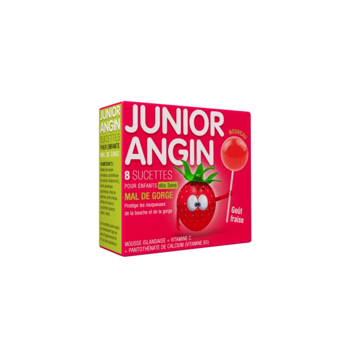 Sucettes Junior Angin - 8 sucettes