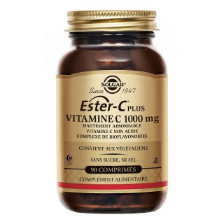 Solgar Ester-C Plus Vitamine C 1000 mg - 90 comprimés
