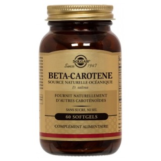 Solgar Beta carotene 7 mg 60 Gélules