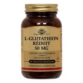 Solgar L Glutathion Réduit 30 gelules 50mg