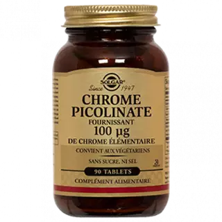 Solgar Chromium Picolinate 100µg 90 comprimés
