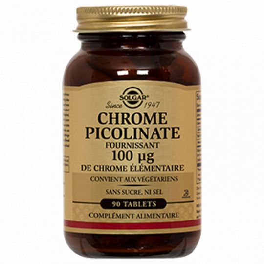 Solgar Chromium Picolinate 100µg 90 comprimés