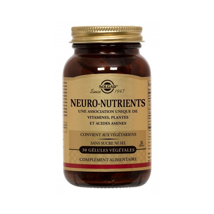 Solgar Neuro Nutrients 30 gélules végétales