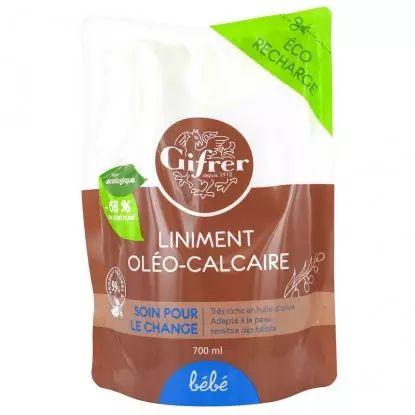 Gifrer Bébé Liniment oléo-calcaire pour le change Éco-recharge - 700ml