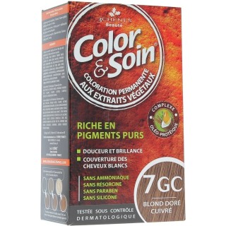 Les 3 Chênes Color & Soin blond doré cuivré 7GC
