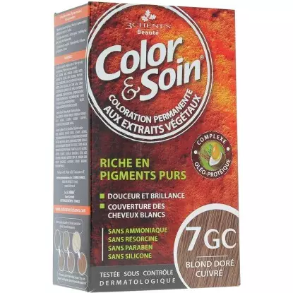 Les 3 Chênes Color & Soin blond doré cuivré 7GC