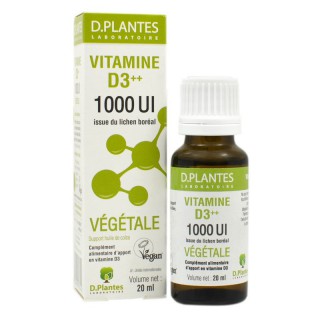 D.Plantes Vitamine D3++ Végétale 1000 UI - 20ml
