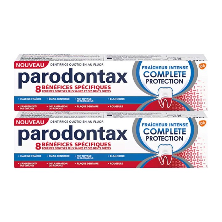 Parodontax Dentifrice protection complète - Lot de 2 x 75ml