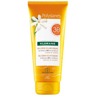 Klorane Polysianes Gel-crème solaire sublime au Monoï et Tamanu Bio SPF30 - 200ml