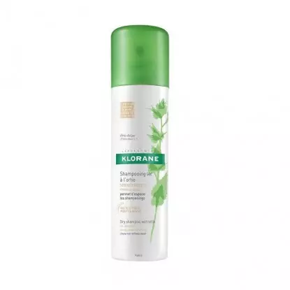 Klorane Shampoing sec sébo-régulateur à l'ortie cheveux châtains à bruns - 150ml