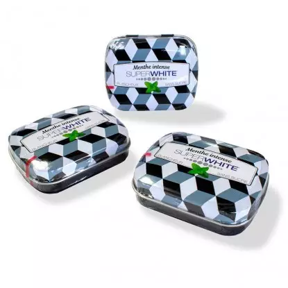 SuperWhite Mini mints Black Edition Menthe glaciale - 50 pastilles