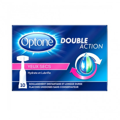Optone Double Action Yeux secs - 10 unidoses