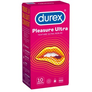 Durex Pleasure Ultra perlée - 10 préservatifs
