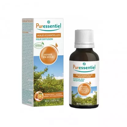 Puressentiel Mélange pour diffusion voyage en Sicile Bio - 30ml