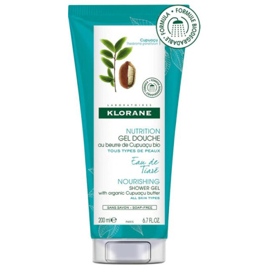 Klorane Gel Skin Eau De Tiarè – Nährendes Duschgel Mit Feuchtigkeitsspendender Formel, 200 Ml