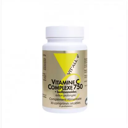 Vitall+ Vitamine C 750 + Bioflavonoïdes - 60 comprimés