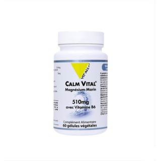 Vitall+ Calm Vital Magnésium marin 510mg - 60 gélules végétales