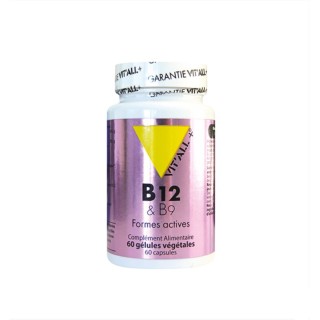 Vitall+ Vitamines B12 & B9 - 60 gélules végétales