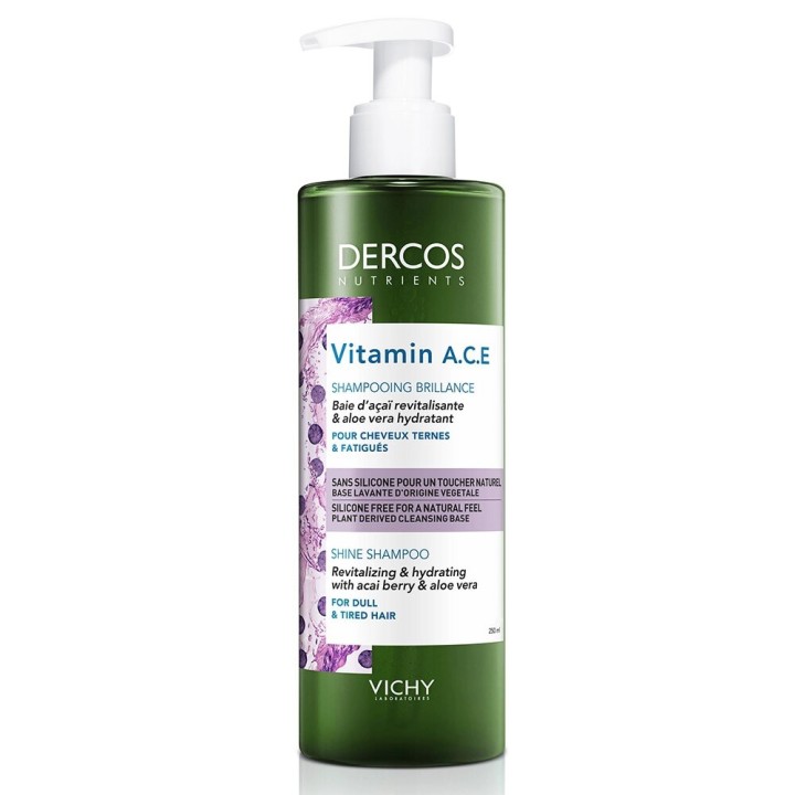 Vichy Dercos Nutrients Shampoing Vitamine A.C.E - 250ml