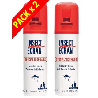 Insect Ecran Spécial Tropiques répulsif moustiques - 2 x 75ml