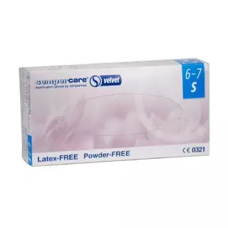 Sempercare velvet gants latex non poudré taille S