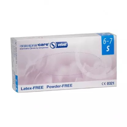 Sempercare velvet gants latex non poudré taille S
