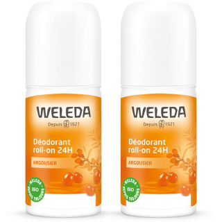 Weleda Déodorant roll-on 24h argousier - 2x50ml