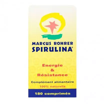 Marcus Rohrer Spirulina énergie et résistance - 180 comprimés