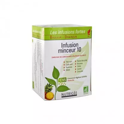 Nutrigée Infusion minceur 10 plantes - 30 sachets
