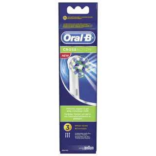 Oral B Cross Action recharge brosse à dents électrique - 3 brossettes