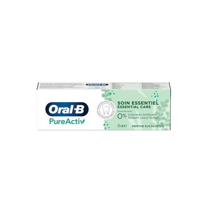 Oral B PureActiv Dentifrice soin essentiel - 75ml