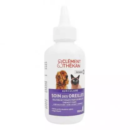 Clément Thékan Soin des oreilles pour chiens et chats - 118ml