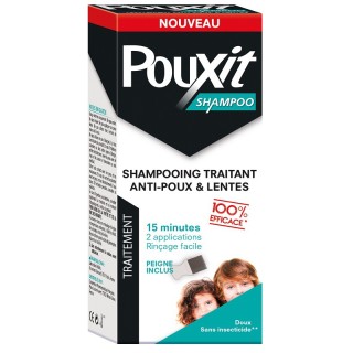 Pouxit Shampoo Shampoing traitant anti-poux et lentes - 200ml + Peigne inclus