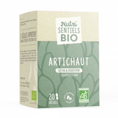 Nutrisanté Les Nutri'Sentiels Bio Artichaut - 20 gélules