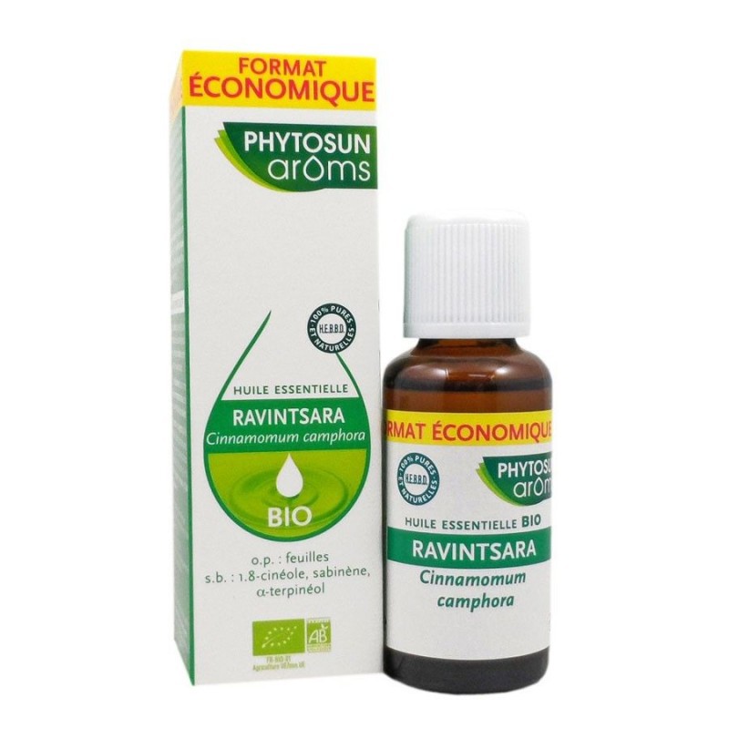 Huile Essentielle Ravintsara Bio de Phytosun Arôms  Huiles essentielles