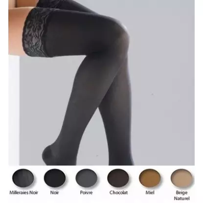 Thuasne bas-cuisse venoflex incognito absolu taille 1 normal noir