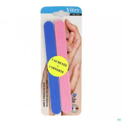 Vitry 10 limes à ongles sur bois