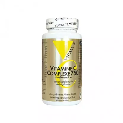 Vitall+ Vitamine C 750 + Bioflavonoïdes - 100 comprimés