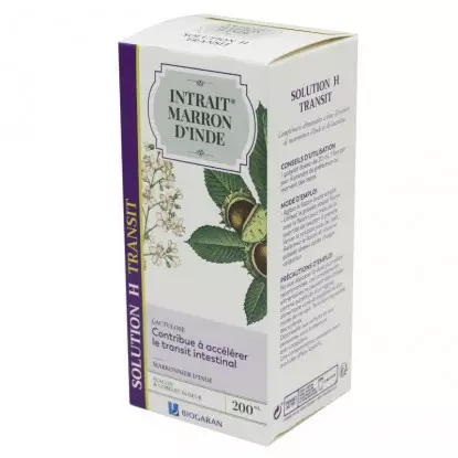 Biogaran Intrait de marron d'Inde Solution H Transit - 200ml